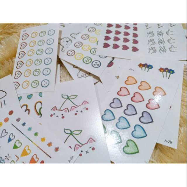 [KATALOG 2] TATTOO TEMPORARY RAINBOW KOREA