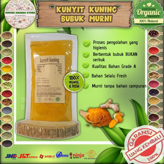 

KUNYIT KUNING BUBUK 50 GRAM Curcuma Longa MURNI