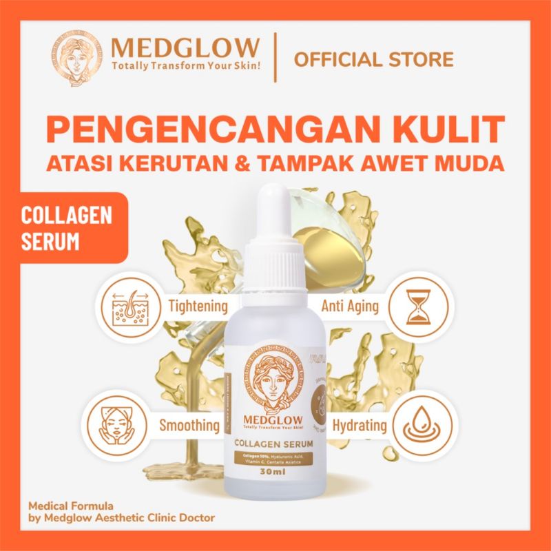 Medglow Clinic Collagen Serum 30 Ml / Aesthetic Skincare Anti Aging Firming Lifting