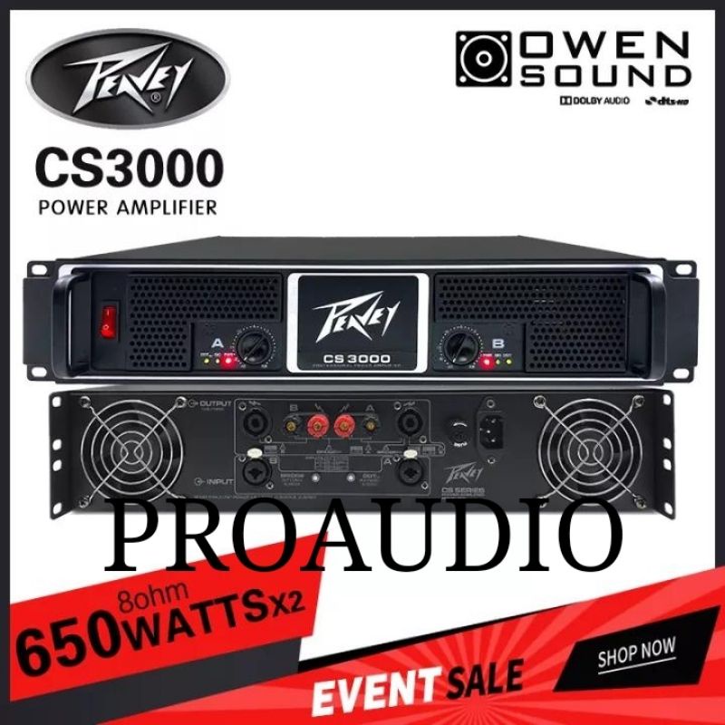 Power Amplifier 2 Channel Peavey CS3000 CS 3000 Garansi 1 Tahun Peavey