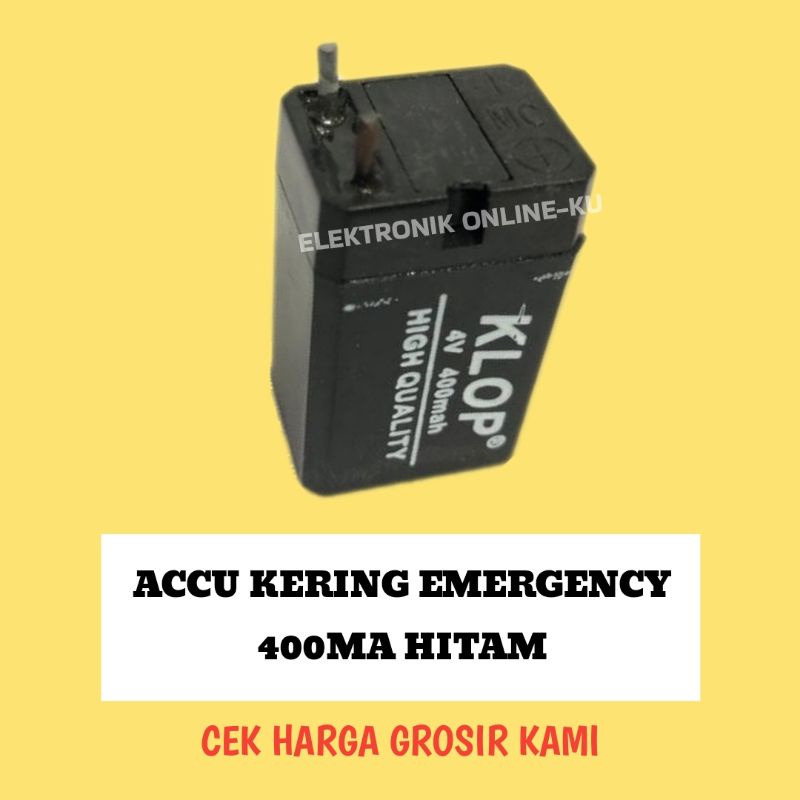 ACCU KERING EMERGENCY 400MA HITAM