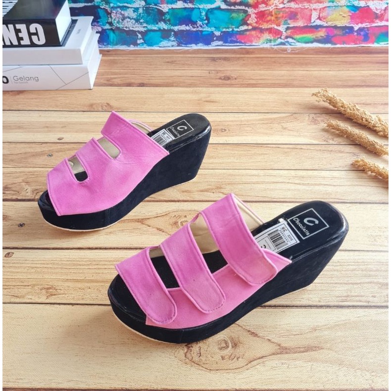 ABBUSHOES Dh 119 wedges sandal prepet 3 7cm
