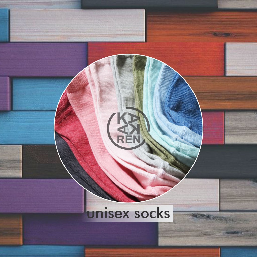 Kakaren Kaos Kaki Pendek Polos / Ankle Katun Unisex A