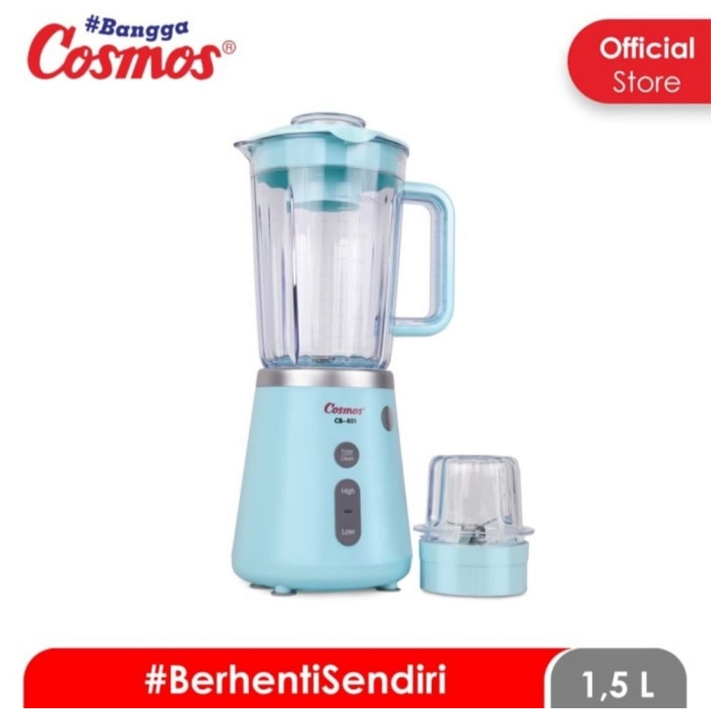 Blender Cosmos Blenz CB 801 BL Berhenti Sendiri Blender Plastik Cosmos CB 801 P Biru Pink Blender Cosmos 801