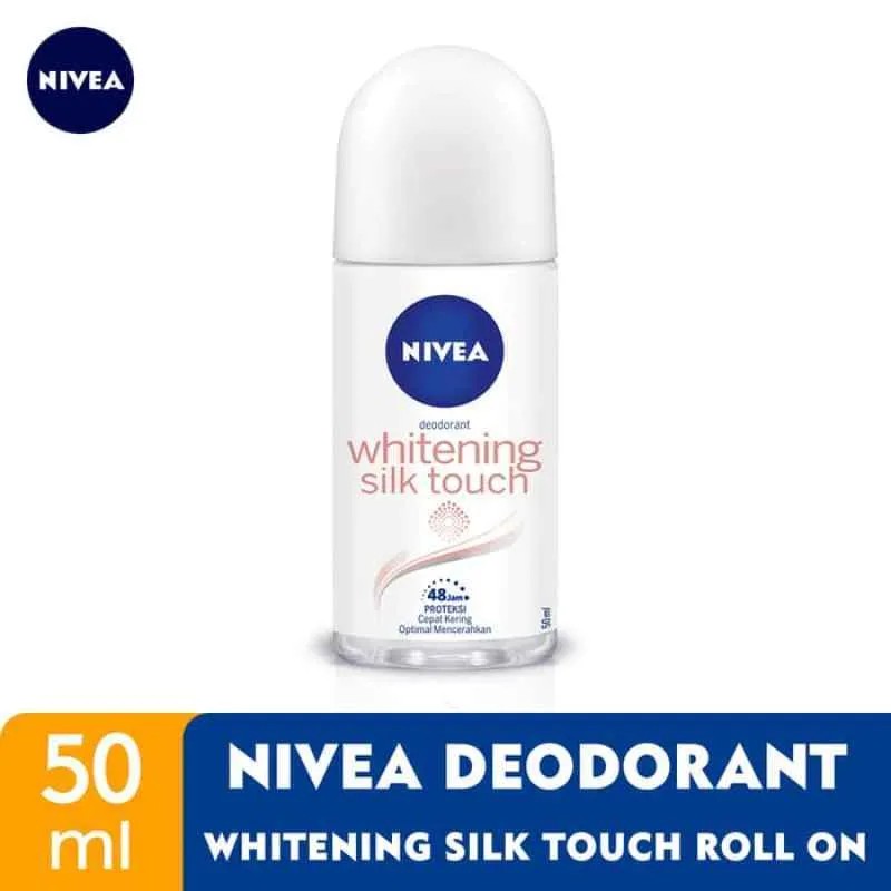 NIVEA DEODORANT ROLL ON WHITENING SILK TOUCH - 50ML