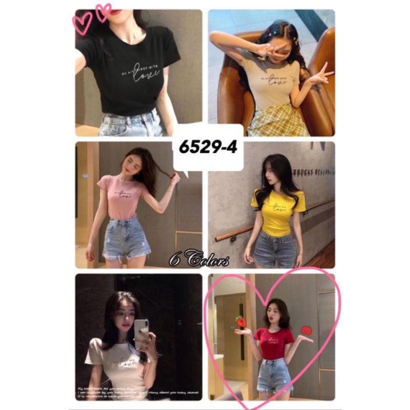 Atasan kaos import 6529-4