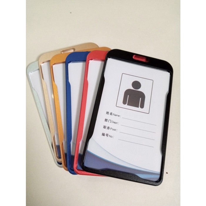 

Berkualitas Id Card/Card Holder Alumunium + Tali (Siap Pakai) Bergaransi