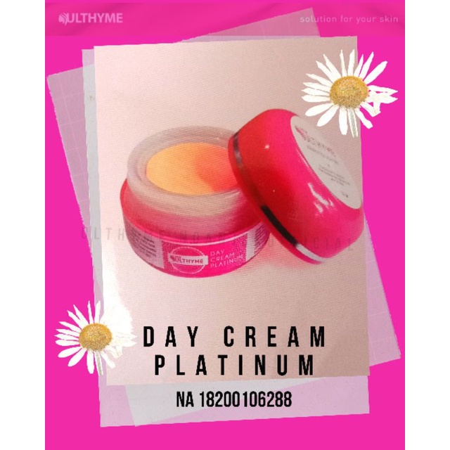 ulthyme skincare Day cream platinum BPOM