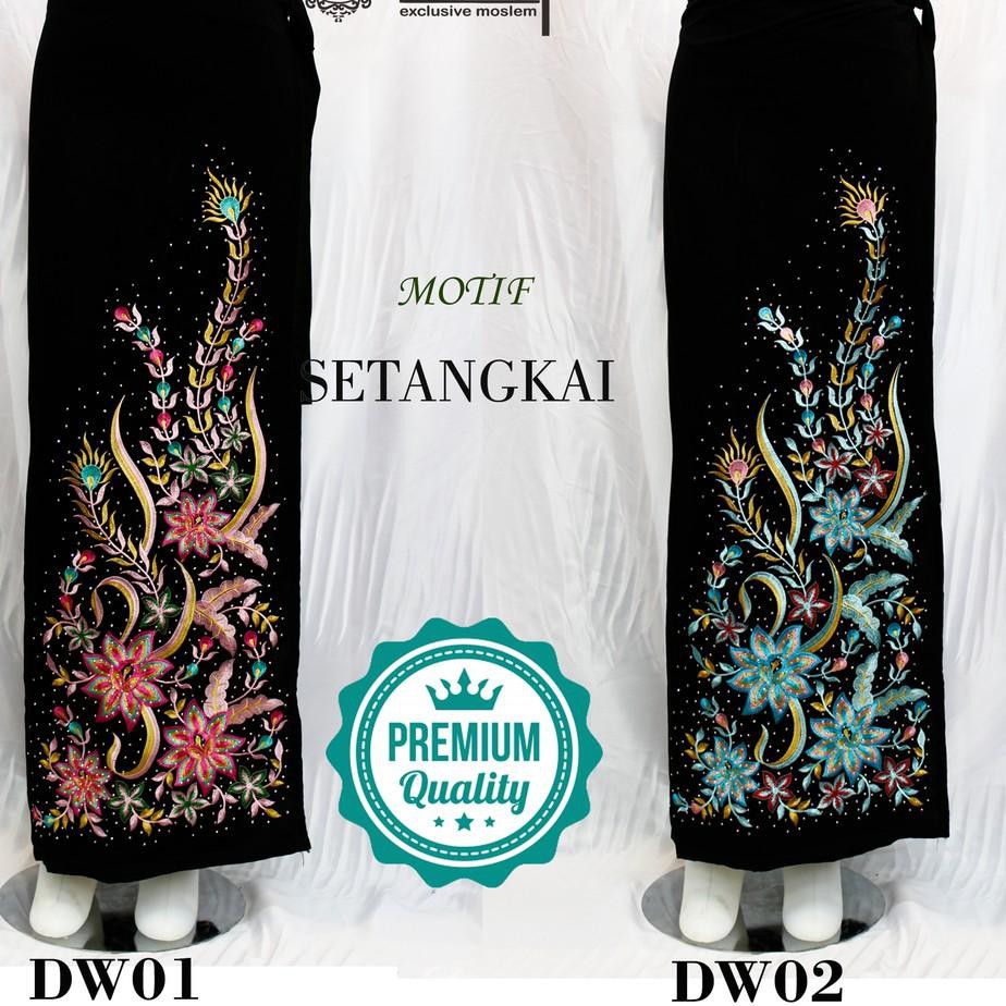 IS6 ROK LILIT BORDIR MOTIF SETANGKAI PREMIUM QUALITY / Setelan Kebaya / Setelan Brukat _