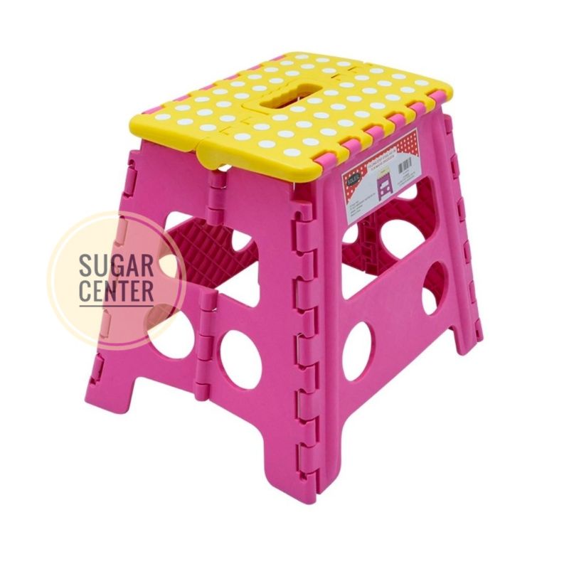 Soleil Bangku Pijak Lipat/Bangku Duduk/Bangku Pijak/Bangku Lipat/Kursi Lipat 32cm