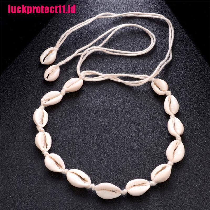 【LUCK】Stylish Beach Bohemian Sea Shell Pendant Chain Choker Necklace Women Jewelry