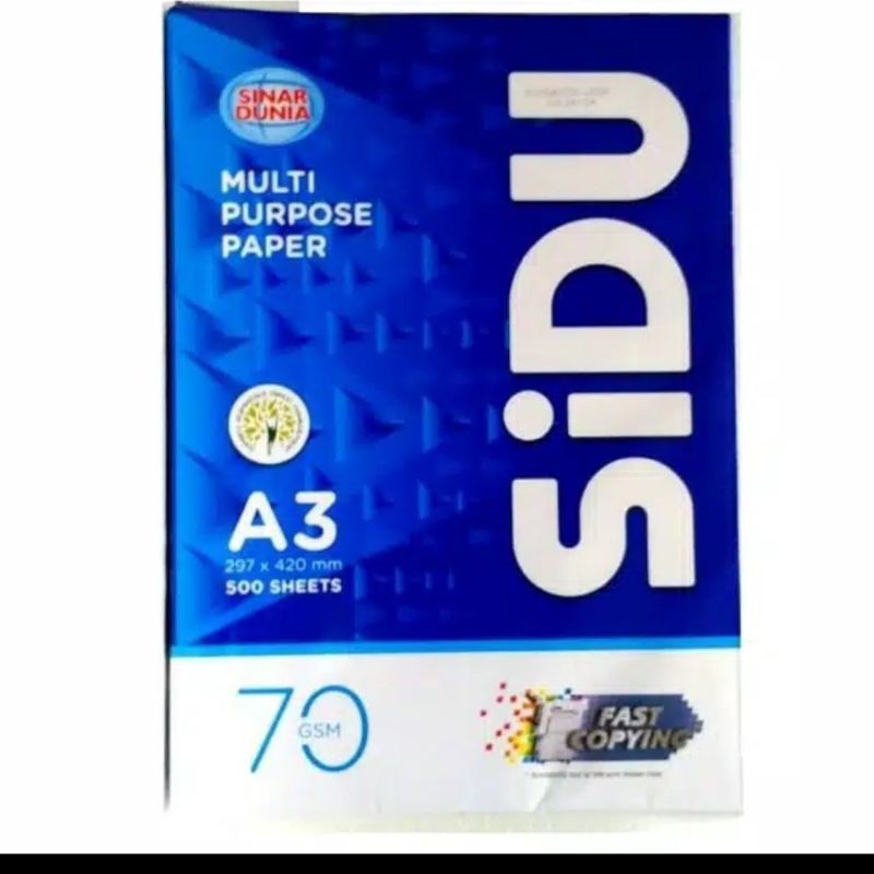 

Kertas HVS A3 70 gram SIDU