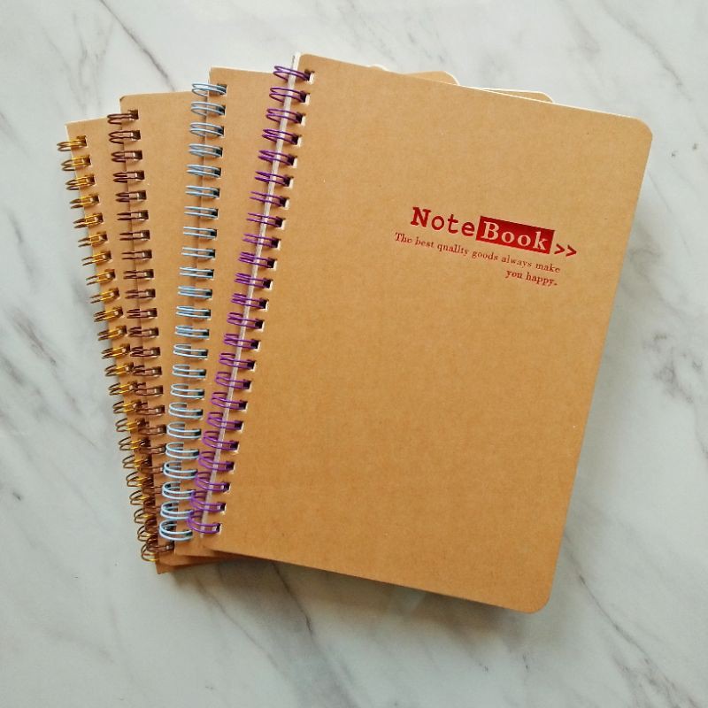 

[OWL] Notebook Coklat Ring Color A5 B5