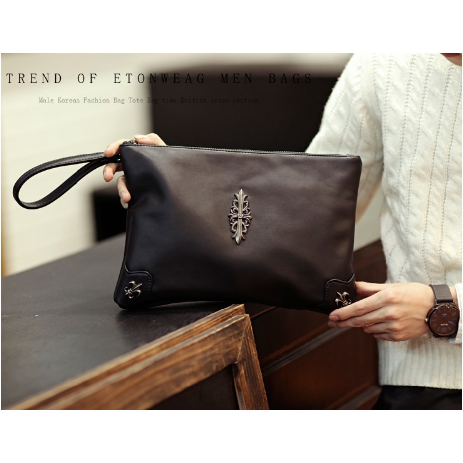 Tas Tangan Pria Kulit Import / Clutch Kulit Pria Import (ZENNO)