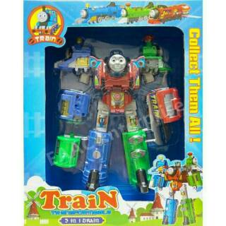  MAINAN  ANAK TRAIN TRANSFORMABLE KERETA ROBOT  THOMAS 