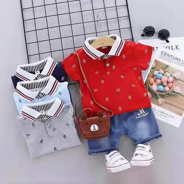 Setelan anak laki laki T shirt celana anak cowok Motif Setelan anak laki laki T shirt celana anak cowok Motif