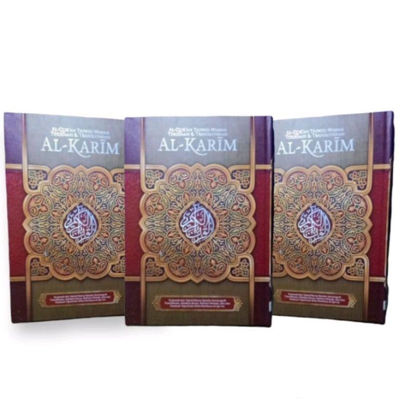 Alquran Tajwid Warna Terjemahan dan Latin Al-karim : Besar A4