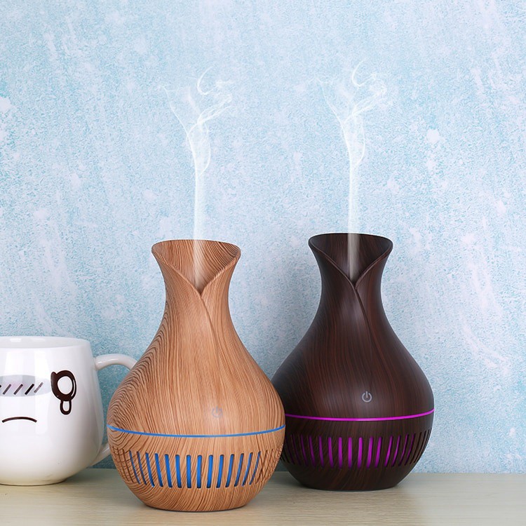 H51 - Wooden Humidifier Aroma Diffuser 7 Color LED 150ML - KJR-010