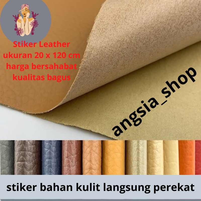 Sticker Kulit PU Sticker Stiker leather bahan kulit berkualitas import untuk sofa Jok Mobil dan Furniture lainya Leather Sticker Cover Perbaikan kulit yang rusak/kulit sofa yang terbuat dari kulit/kursi tas yang berlubang