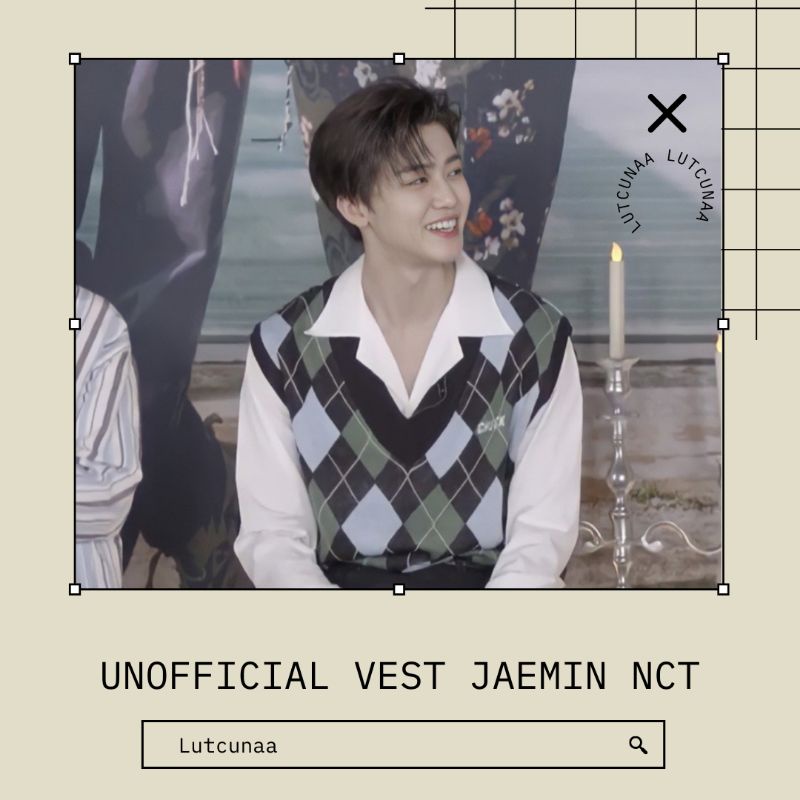 Pre-order UNOFFICIAL VEST JAEMIN NCT DREAM / ROMPI RAJUT KOREA PREMIUM