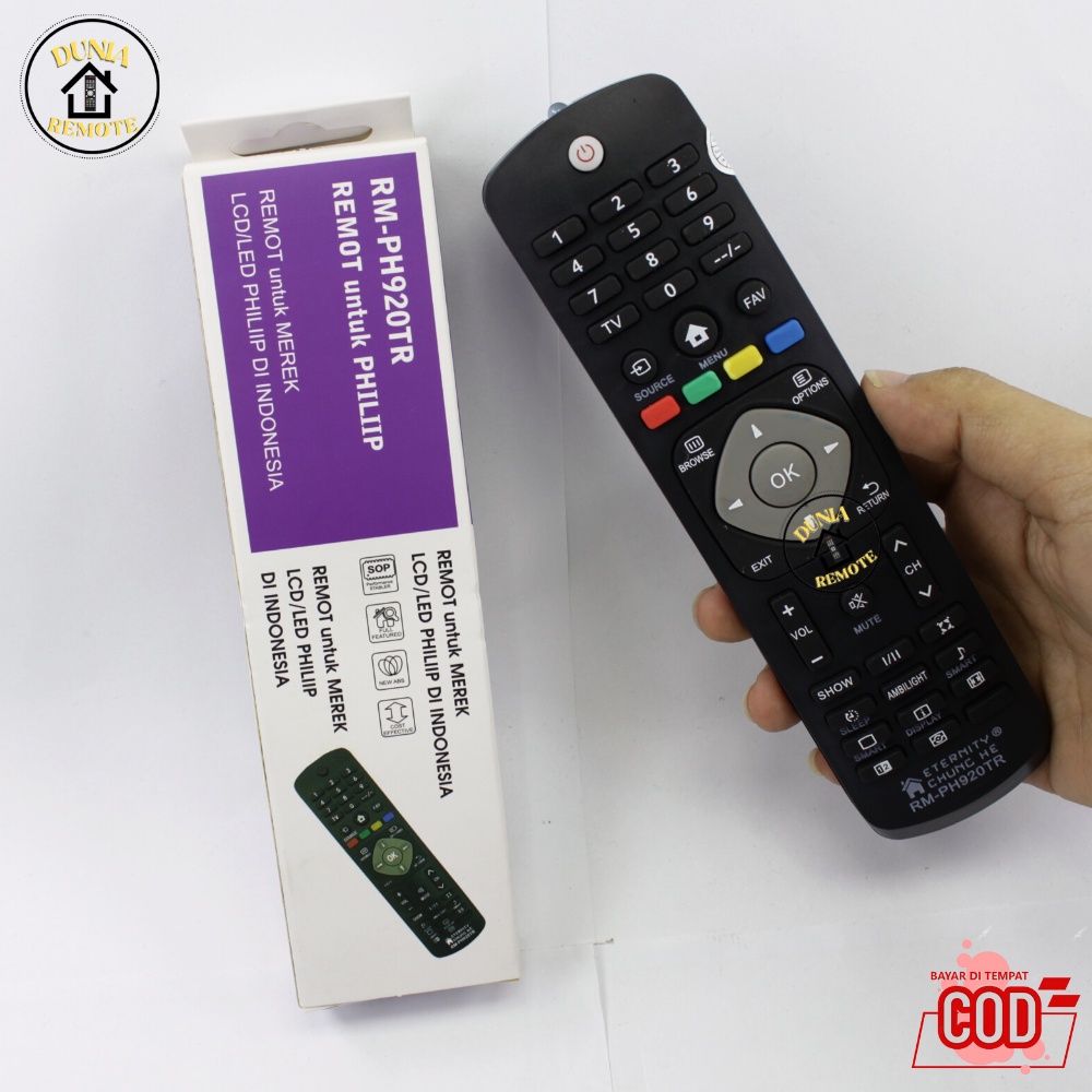 Remot Remote TV Philips SMART TV LCD LED MULTI UNIVERSAL 920tr Series