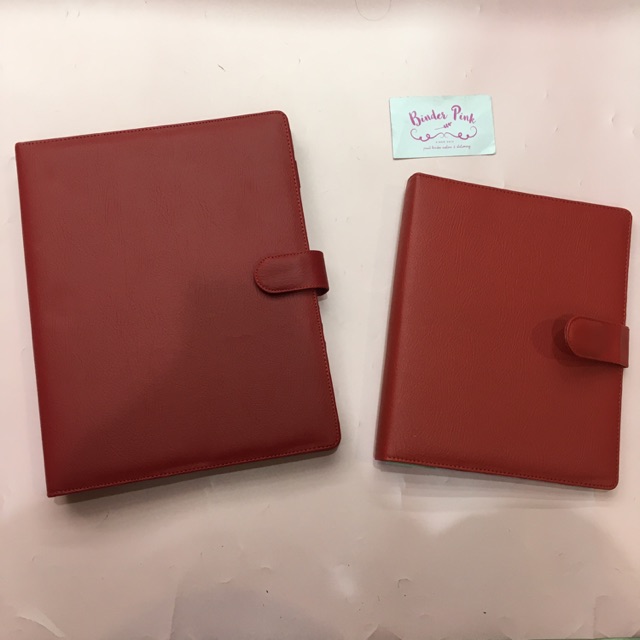 

Binder Polos Merah Maroon 20ring/A5 & 26ring/B5 by.binderpinkshop