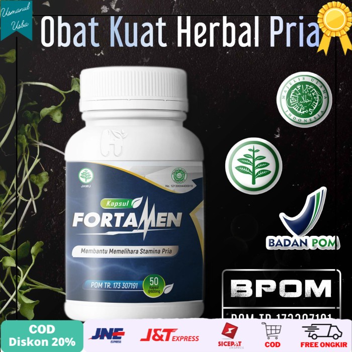 

◾COD◾ FORTAMEN BPOM OBAT HERBAL PRIA DEWASA KUAT | OBAT TAHAN LAMA STAMINA