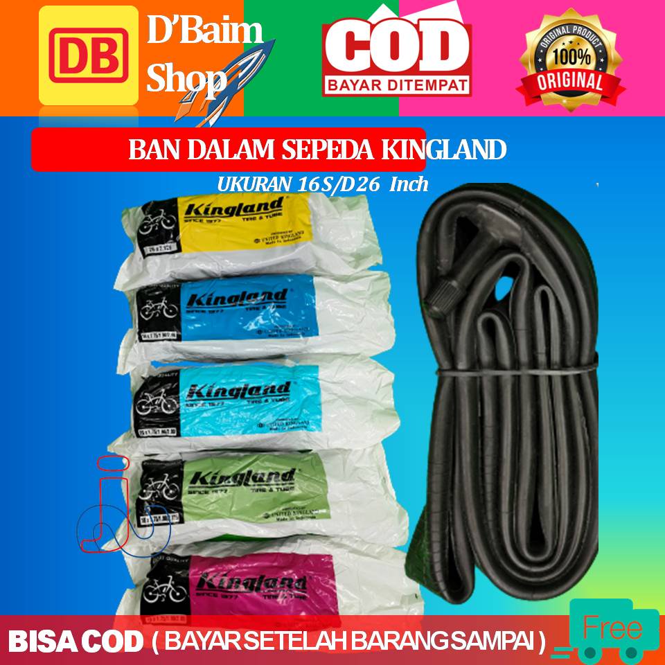 Ban Dalam Sepeda Kingland 16 sampai 26 Ban Dalam Sepeda Super Murah