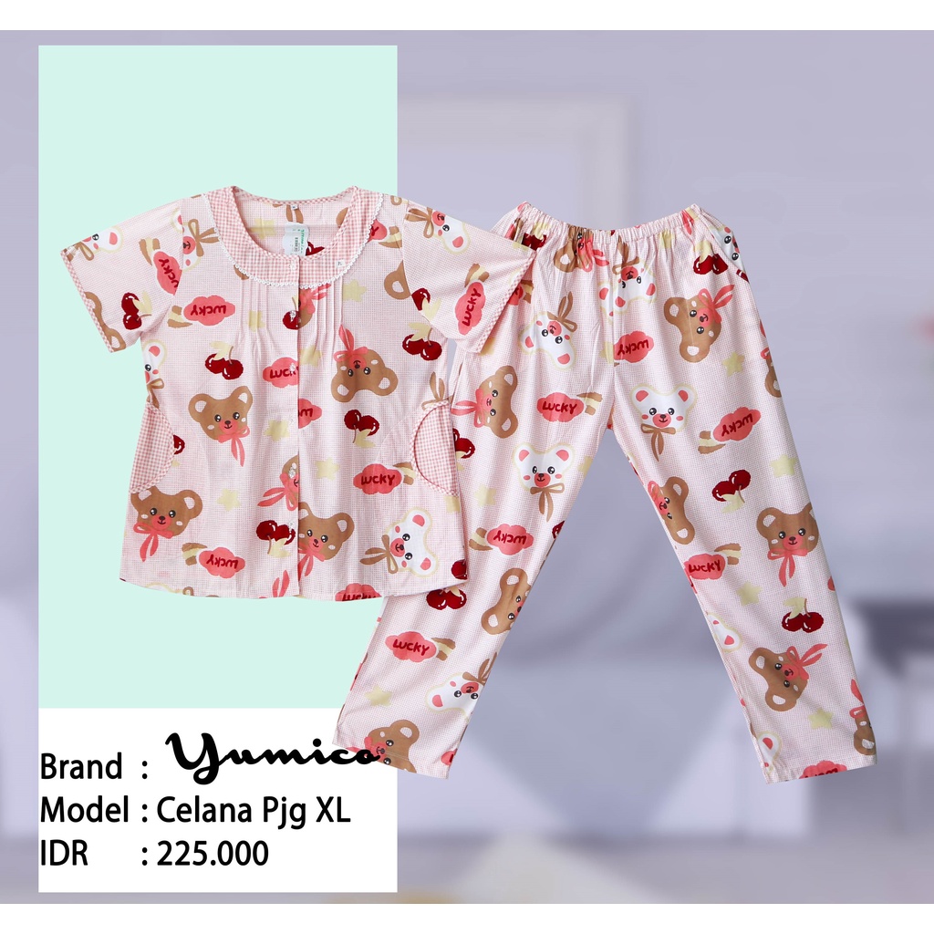 BAJU TIDUR CELANA PANJANG XL PREMIUM YUMICO - B