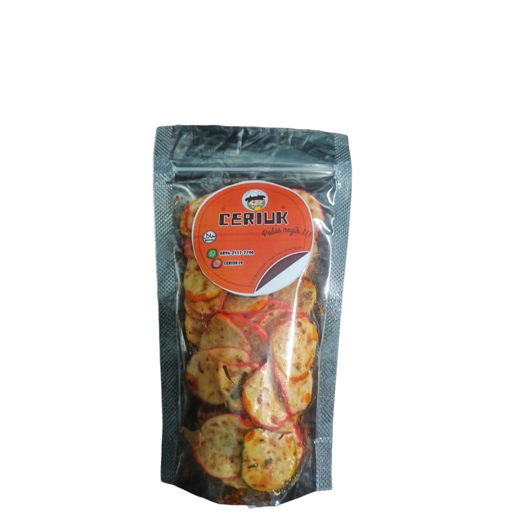 

CEMILAN RINGAN Kerupuk seblak ori / pedas daun jeruk nipis isi 65gram