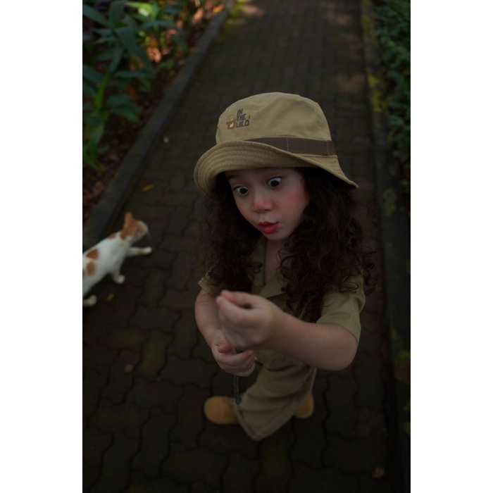 Trendi Soleram - Banda Safari Bucket Hat / Topi Anak - 1-6Y Diskon