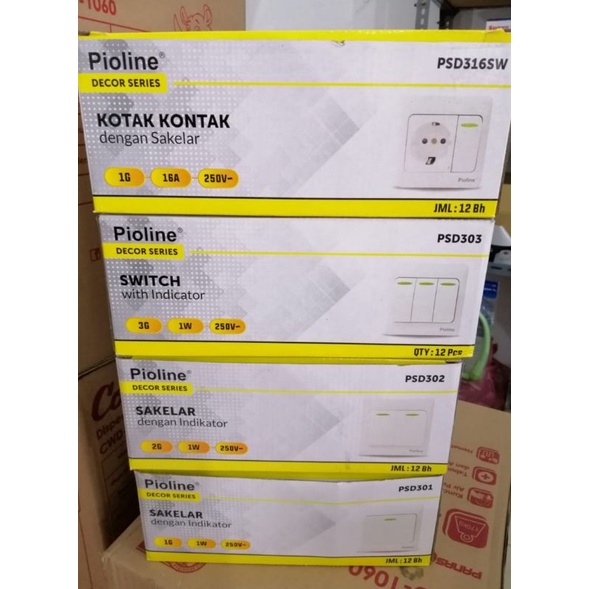 Kotak Kontak Saklar Switch OB Pioline PSD316SW Putih