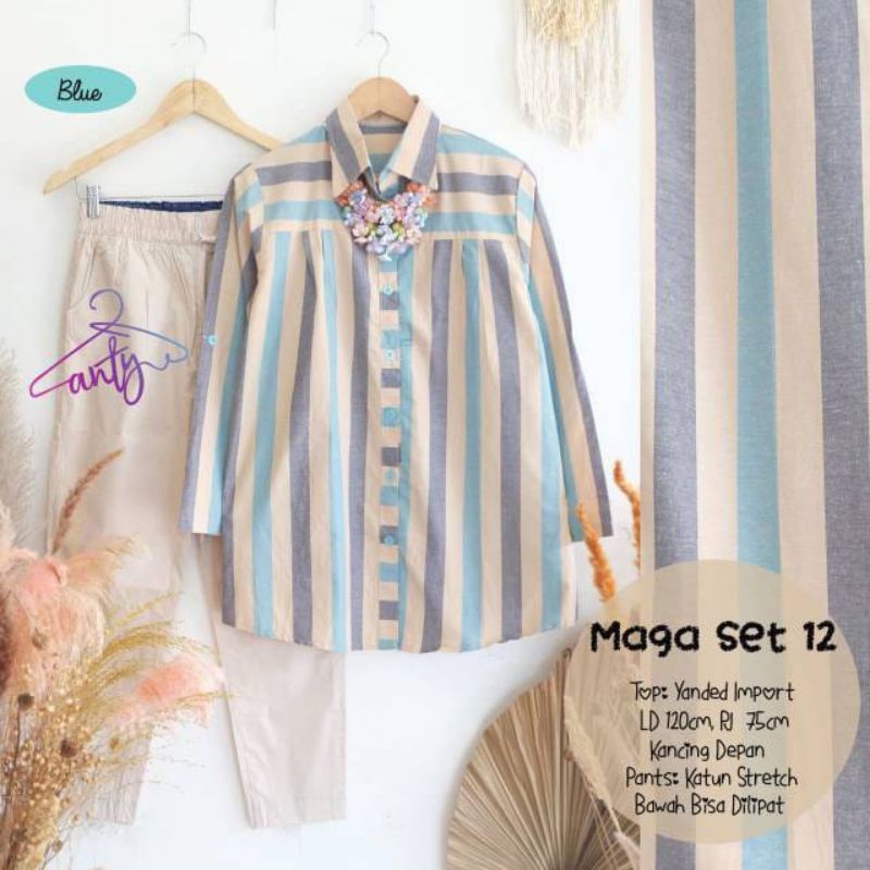 BHL - Setelan Celana Wanita Dewasa Maga Set #12 Anty Fashion