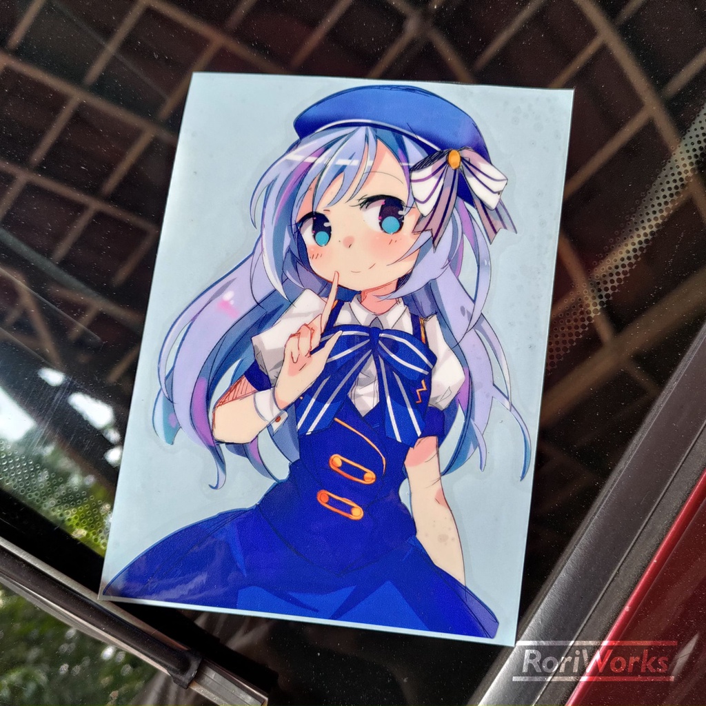 Stiker Kiss cut - Chino Kafuu | GochiUsa