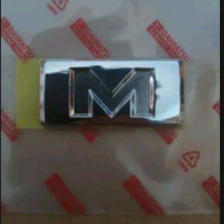emblem m Ayla Terios Luxio asli bawaan mobil ready ya bosku