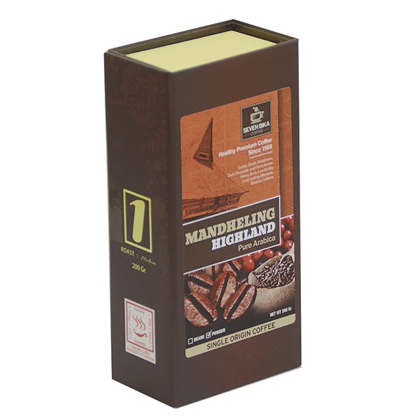 

Seven Bika Coffee Mandheling Pure Arabika (Bubuk/Biji) 200 gr