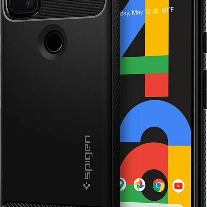 Spigen Rugged Armor Designed For Google Pixel 4A Case (2020) - Black Skubikuter