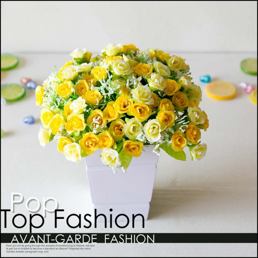 Bouquet / Bucket / Per Tangkai Mawar kecil Mawar simulasi bunga plastik / / Bunga Hias Artificial