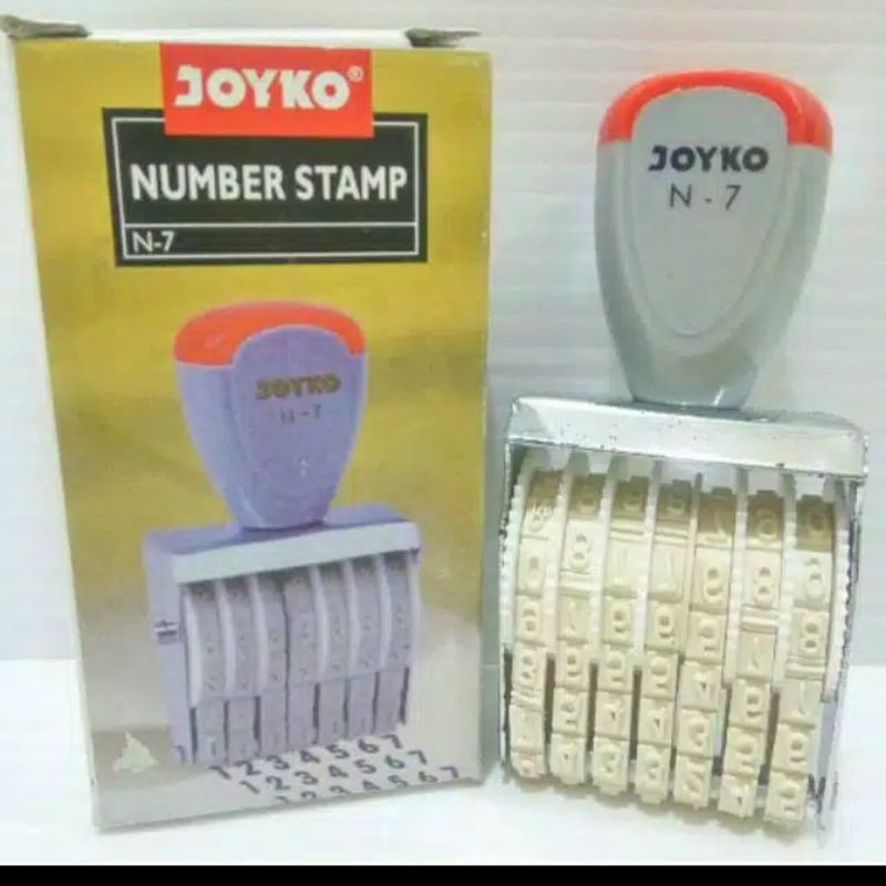 

Stempel Nomerator Angka/Numberingo Number Stamp JOYKO N-7 (7 digits)