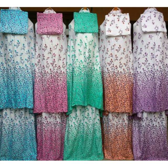 Grosir Mukena Bali Putih Bunga Tabur