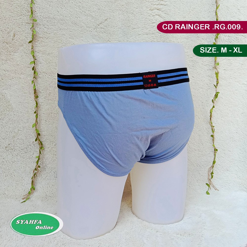 [3 pcs] CD RAINGER RG 009 | Celana Dalam Pria Karet Boxer Box Hitam TOKO KL