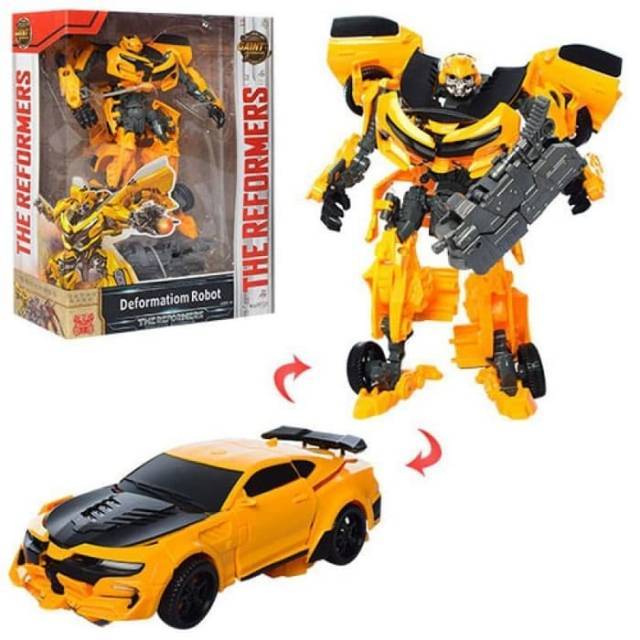  MAINAN  ROBOT TRANSFORMERS BUMBLEBEE  SUPER 20CM ROBOT 