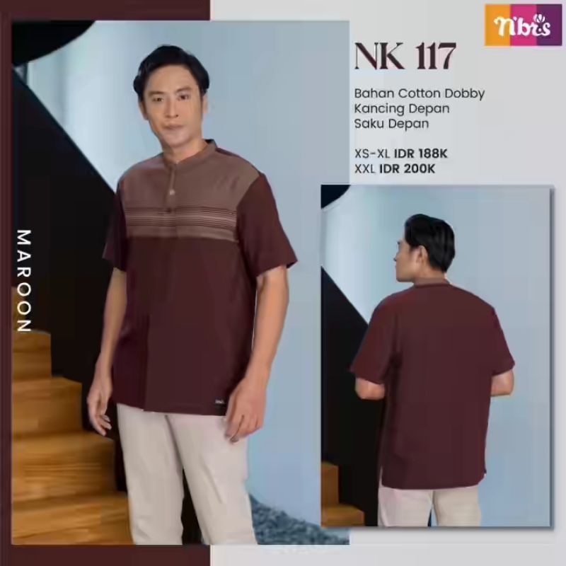 NK 117 Koko Dewasa Nibras/ Koko Nibras/ Koko Dewasa Lengan Pendek