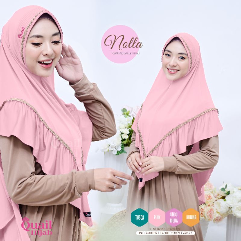 Quail Hijab Bergo Instan Syari NOLLA