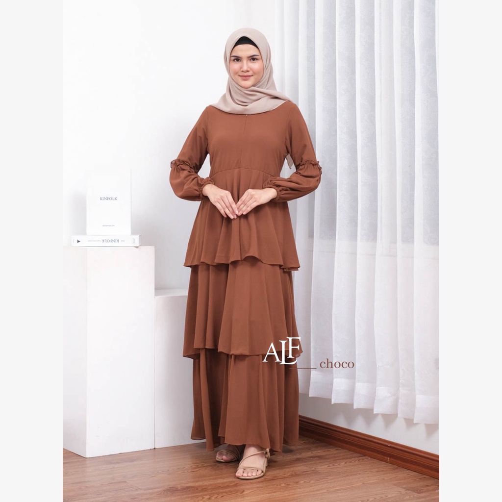 Gamis Ceruty Babydoll Susun 3 | Jelita Dress
