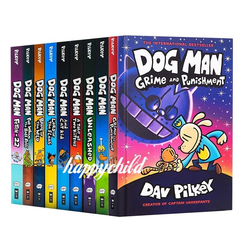 Newest dogman 13 books full color upgrade 13  buku/dog man comics/happychild