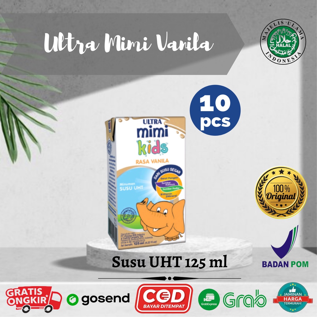 

Ultra Mimi Susu UHT Vanila 10x125ml