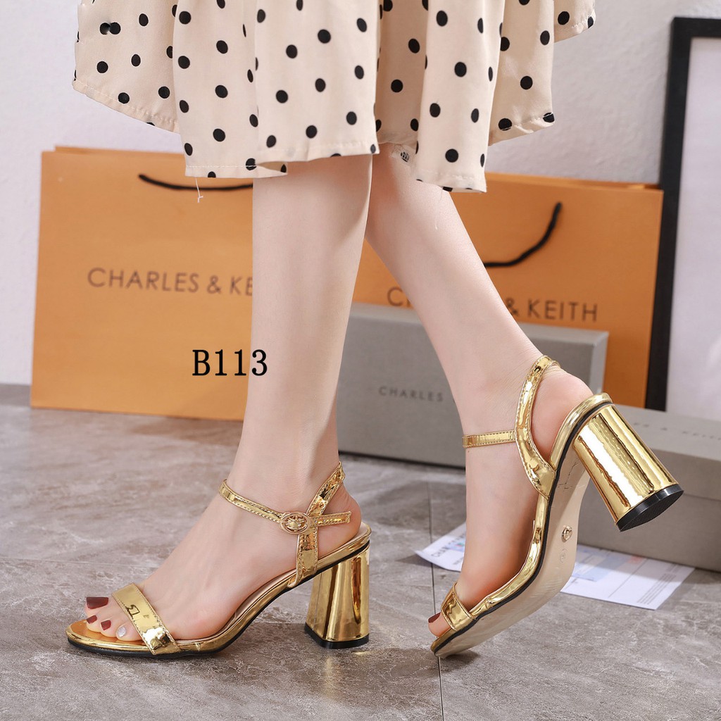 04W1 SEPATU WANITA HAK TINGGI SIMPLE BRANDED CK B113 SEPATU PESTA SIMPLE MODEL SELOP