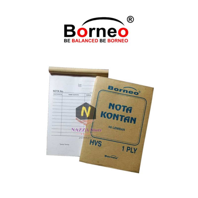 

BORNEO Nota 1 ply isi 50 lembar size 10,5x16 cm