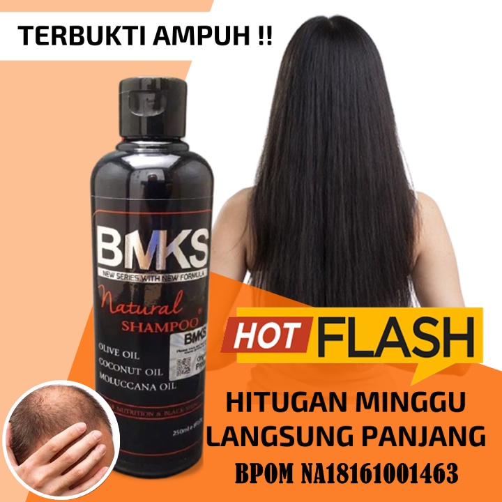sampo pemanjang rambut dan lebat wanita pria BPOM shampoo bmks perawatan rambut obat rambut bercaban
